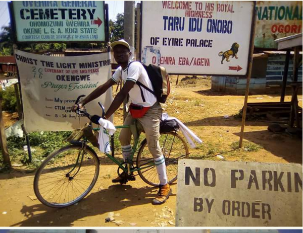 Nysc Member Who Rode Bicycle From Ibadan To Markudi Gets Automatic Employment